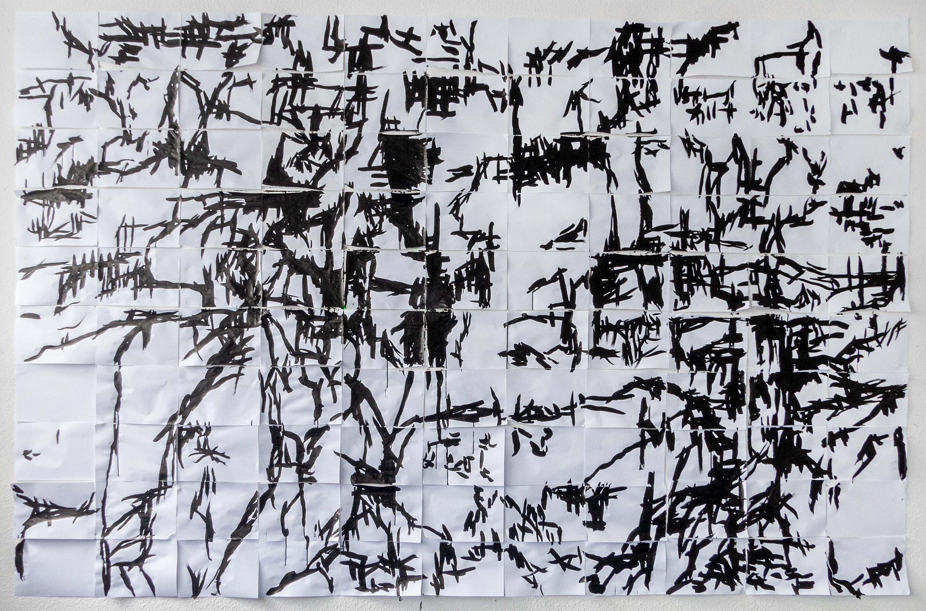 madriddeepspace 2021 · 2×3 m · Tusche